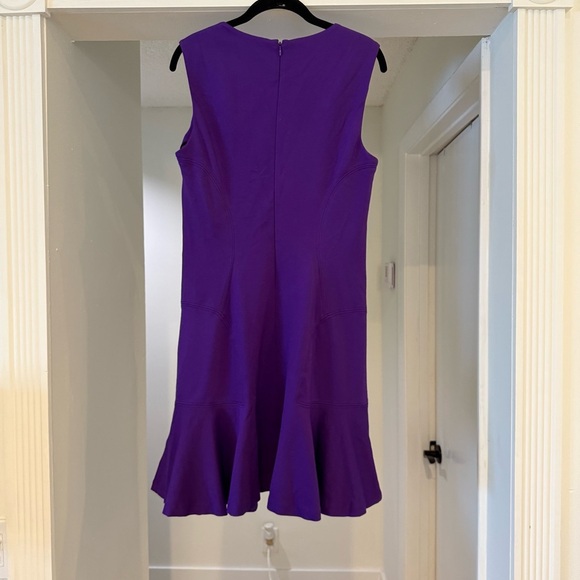 Diane Von Furstenberg Purple Jaelyn Mini Dress Sz 10 Minimalist Quiet Luxury - Picture 10 of 13